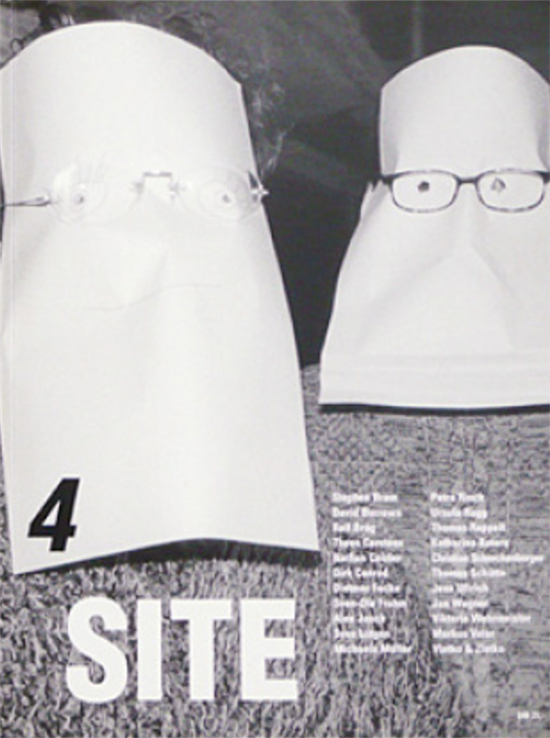 Cover SITE Magazin Nr.4, 2000
